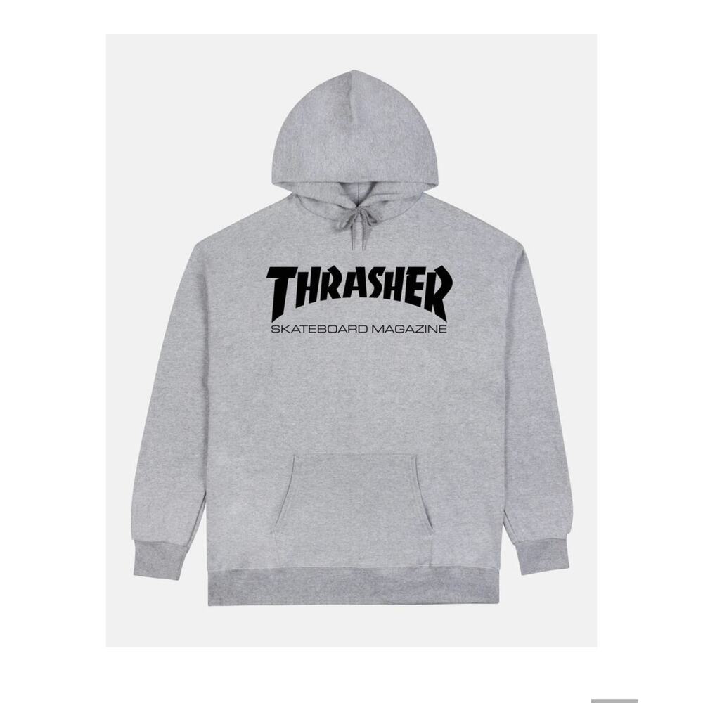 Thrasher Skateboard Magazine Hoodie Men's Size M in Gray Skaterlife Skateboard